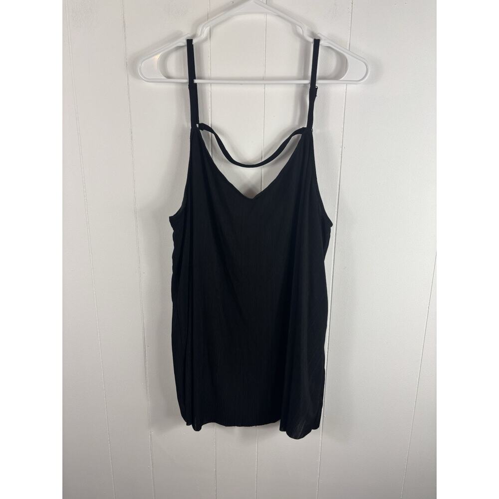 Torrid Sophie Swing Tank Top Black Plus Size 3X Stretchy Goth